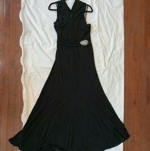Long black elegant dress